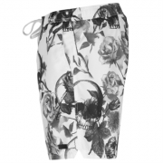 Pantaloni scurti inot Firetrap Sub pentru Barbati alb skull aop