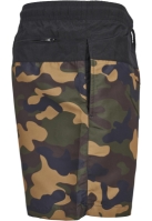 Pantaloni scurti inot negru camuflaj Urban Classics