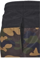 Pantaloni scurti inot negru camuflaj Urban Classics