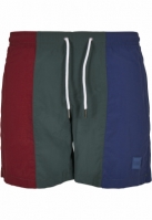 Pantaloni scurti inot trei culori visiniu verde Urban Classics