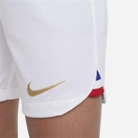 Pantaloni scurti Nike Fff 2022/23 Stadium Acasa Big Dri-Fit Soccer fotbal Short Unisex pentru Copii alb