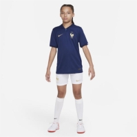 Pantaloni scurti Nike Fff 2022/23 Stadium Acasa Big Dri-Fit Soccer fotbal Short Unisex pentru Copii alb