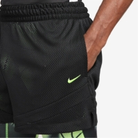 Pantaloni scurti Nike Icon Signature Ja Morant Dri-FIT 2-in-1 4 baschet pentru Barbati negru verde lime