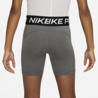 Pantaloni scurti Nike Pro Big () Dri-FIT 5 pentru fete pentru Copii gri carbon deschis