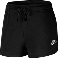 Pantaloni scurti Nike Sportswear Essential French Terry pentru femei negru alb