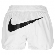 Pantaloni scurti Nike Swoosh Mesh pentru Femei alb negru