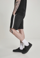 Pantaloni scurti Side Taped Track negru gri Urban Classics