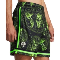 Pantaloni scurti Under Armour Curry Statement pentru Barbati negru gri verde