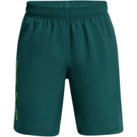 Pantaloni scurti Under ARMOUR UA Tech™ Woven Wordmark pentru baieti bleu galben