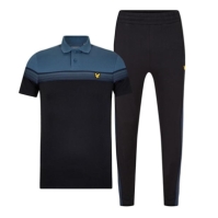 Pantaloni Set 2 perechi Tricouri polo Lyle and Scott Lyle pentru barbati deschis bleumarin x126