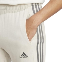 Pantaloni sport adidas Essentials French Terry conici Cuff 3- Stripes alb