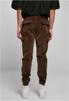 Pantaloni sport cargo din reiat oliv inchis Urban Classics