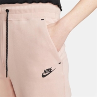 Pantaloni sport fleece Nike Tech pentru femei roz negru