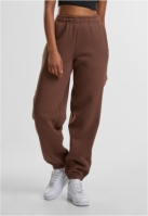 Pantaloni sport Fluffy pentru Femei chocolatebrown Urban Classics