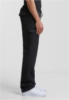 Pantaloni sport Heavy Straight Leg Cargo negru Urban Classics