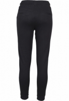 Pantaloni sport Interlock pentru Femei negru alb Urban Classics