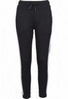 Pantaloni sport Interlock pentru Femei negru alb Urban Classics