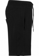 Pantaloni sport scurti Interlock negru Urban Classics