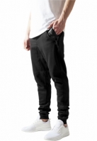 Pantaloni trening cu fermoar lateral negru negru Urban Classics