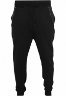 Pantaloni trening cu fermoar lateral negru negru Urban Classics