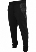 Pantaloni trening cu fermoar lateral negru negru Urban Classics