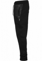 Pantaloni trening cu fermoar lateral negru negru Urban Classics