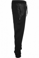 Pantaloni trening cu fermoar lateral negru negru Urban Classics