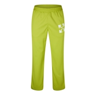 Pantaloni trening OFF alb Arrow Slim verde lime