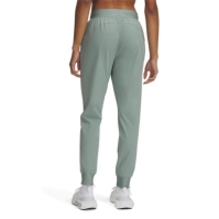 Pantaloni Under Armour Hi Rise Woven dama silica verde alb