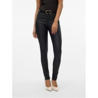 Pantaloni Vero Moda Svn Coated dama negru