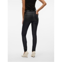 Pantaloni Vero Moda Svn Coated dama negru