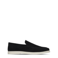 Pantofi mocasini Fabric Suede negru