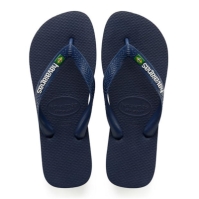 Papuci de plaja Havaianas Brasil Logo bleumarin albastru