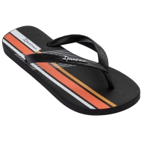 Papuci flip flop barbati Ipanema Graphics negru si portocaliu 83532-AP255