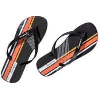 Papuci flip flop barbati Ipanema Graphics negru si portocaliu 83532-AP255