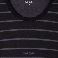 Tricou Paul Smith cu dungi Longe negru