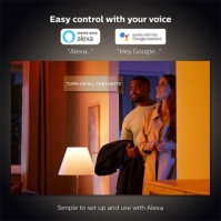 Philips Hue HueWCA 9W A60 B22 Smart Bulb 2P UK