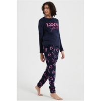 Pijamale Linea Love Sleep bleumarin