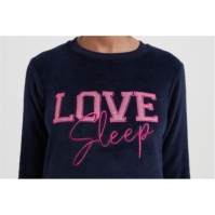 Pijamale Linea Love Sleep bleumarin