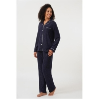 Pijamale Linea Sparkle Button Through bleumarin