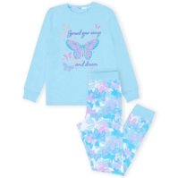 Pijamale Miso Butterfly pentru fete albastru