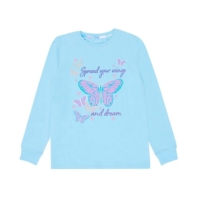 Pijamale Miso Butterfly pentru fete albastru