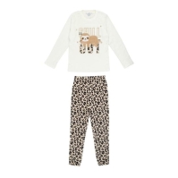 Pijamale Miso Sloth pentru fete crem