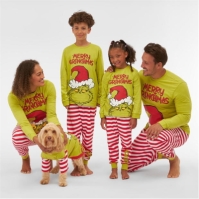 Pijamale Unisex Family Craciun Grinch Family pentru Copii cu personaje