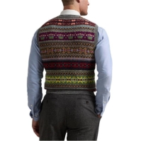 Polo Ralph Lauren Polo Fairisle Vest Sn05 gri multicolor