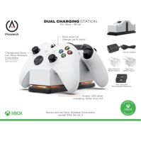 PowerA Dual Charging Station for Xbox Series X/S - alb