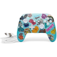 PowerA Enhanced Wireless Controller for Nintendo Switch - Fortnite Sticker Mania