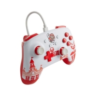 PowerA Switch Enhanced Wirosu Controller - Mario rosu/alb