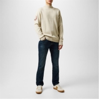 Pulover FRED PERRY Laurel Mock tricot bej