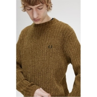 Pulovere Fred Perry Fred Chenille barbati shded maro deschis p96